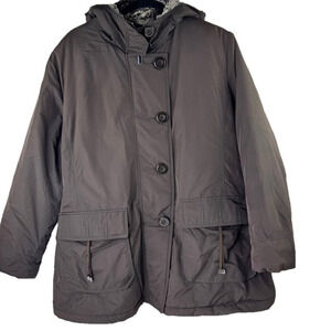 Nuage taupe super cozy fleece lined winter coat